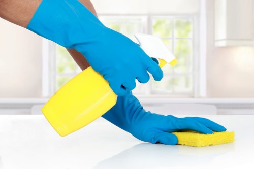 Local carpet cleaning equipment used in an SE24 workplace