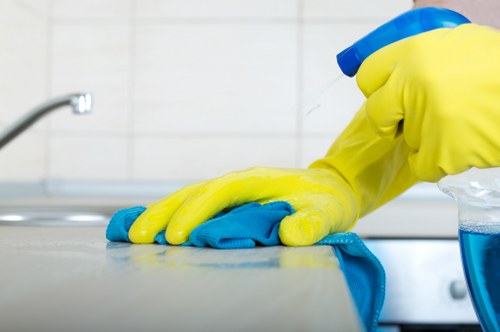 Kitchen and bathroom deep clean tasks included in SE24 one off cleaning