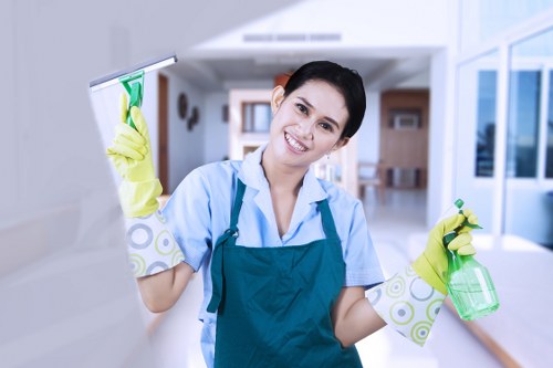 Stairwell and landing cleaning in a local SE24 apartment building